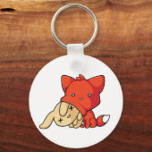 SCHLUP Fox Eating Rabbit Schlüsselanhänger (Vorderseite)