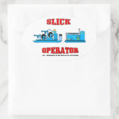 Schlupf-Operator, Schluckline, Wireline-Operator, Ovaler Aufkleber (Tasche)