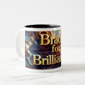 "Schlüpfe Ideen" Zweifarbige Tasse (Vorderseite Links)