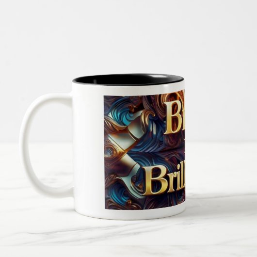 "Schlüpfe Ideen" Zweifarbige Tasse (Links)