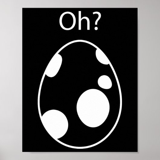 Schlüpfendes Ei Oh Gamer  Poster (Vorne)
