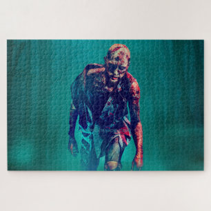 SchlupfrigerJoe schreckliche Zombie-Figur isoliert Puzzle