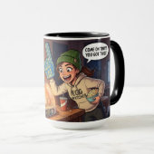 Schlüpftags-Tasse – Ei-Uhr-Kaffeetasse Tasse (VorderseiteRechts)