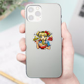 Schlürf Nom Anime-Mädchen Ramen-Nudeln Aufkleber (Telefon)