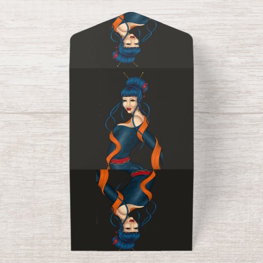 Schlürfen All-in-One-Einladung (Außenseite)