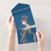 Schlürfen All-in-One-Einladung (Abreißstreifen)