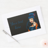 Schlürfen Rechteckiger Aufkleber (Umschlag)