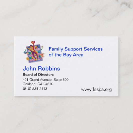 SCHLUSS Johns Robbins Visitenkarte (Vorderseite)