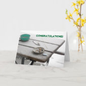 Schluss mit dem Rauchen Glückwunsch Karte (Gelbe Blume)