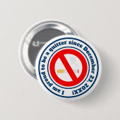 Schluss mit dem Rauchen Meilenstein Button (Vorne & Hinten)