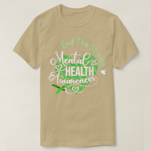Schluss mit dem Stigma psychische Gesundheit T-Shirt (Design vorne)