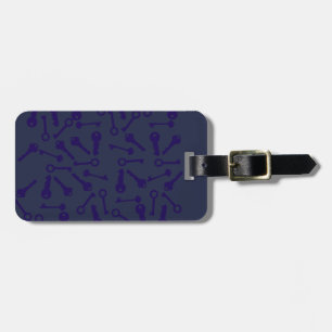Schlüssel Blau Muster Produkt Gepäckanhänger
