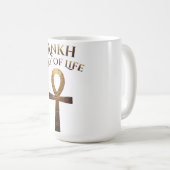 Schlüssel des Lebens Kaffeetasse (VorderseiteRechts)