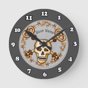 Schlüssel des Skeletts Uhr