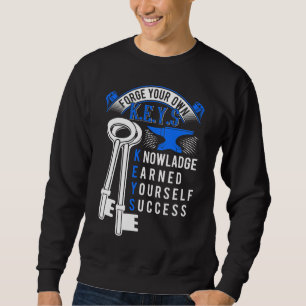 Schlüssel Dunkler Schweiß m Sweatshirt