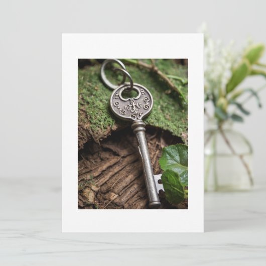 Schlüssel Einladung (Stehend Vorderseite)