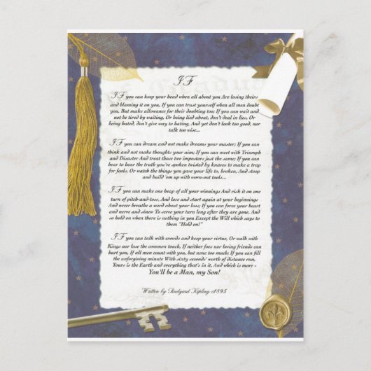 Schlüssel für die Zukunft, wenn der Fonds von Rudy Postkarte (Vorderseite)