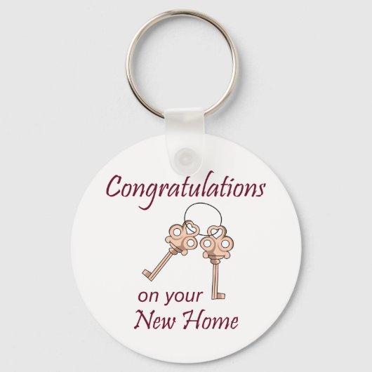 Schlüssel für neue Zuhause Schlüsselanhänger (Vorderseite)
