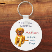 Schlüssel gehören zu Individuelle Name Custom sie Schlüsselanhänger (Vorderseite)