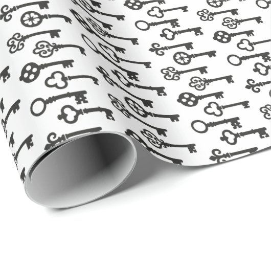 Schlüssel Geschenkpapier (Rolleneckpunkt)