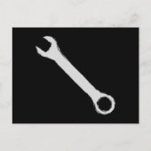 Schlüssel. Grau und Schwarz. Spanner. Postkarte (Vorderseite)