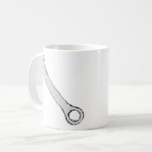 Schlüssel. Grau und Schwarzes. Schlüssel Kaffeetasse (Vorderseite Links)