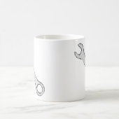 Schlüssel. Grau und Schwarzes. Schlüssel Kaffeetasse (Mittel)