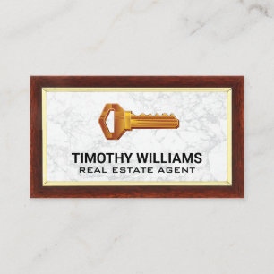 Schlüssel Holzgrenze Marmor Visitenkarte