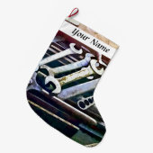 Schlüssel in der Maschinenwerkstatt Großer Weihnachtsstrumpf (Vorderansicht (hängend))