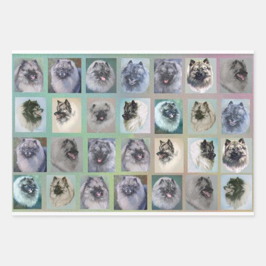 Schlüssel Kopf Packpapier Geschenkpapier Set (Vorderseite 2)