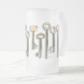 Schlüssel Mattglas Bierglas (VorderseiteRechts)