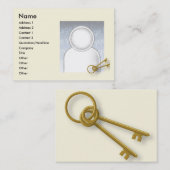 Schlüssel - mollig visitenkarte (Vorne/Hinten)