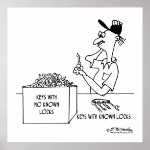 Schlüssel ohne bekannte Verschlüsse: Poster