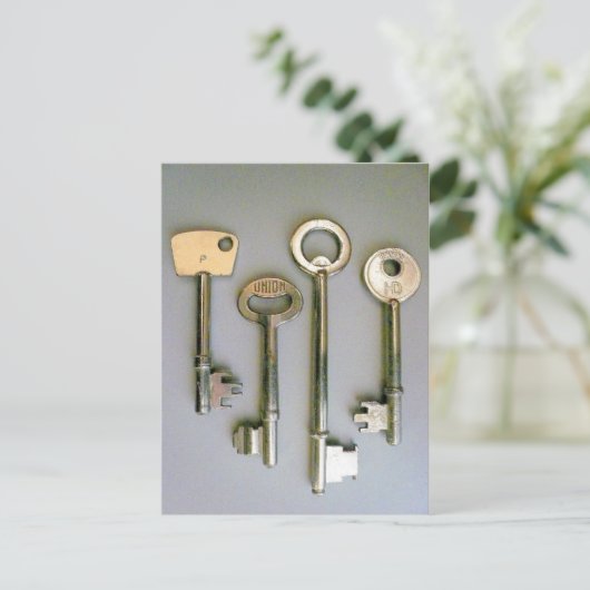 Schlüssel Postkarte (Stehend Vorderseite)