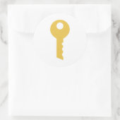 Schlüssel Runder Aufkleber (Tasche)