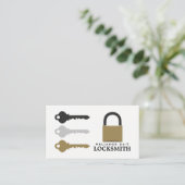 Schlüssel & Schloss, Schlossbetriebskarte Visitenkarte (Stehend Vorderseite)