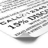 Schlüssel & Schloss, Schlosserwerbung Poster (Ecke)