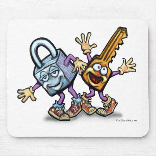 Schlüssel sperren mousepad (Vorne)