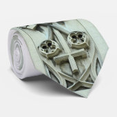 Schlüssel u. Kreuz von St- PeterKrawatte Krawatte (Gerollt)