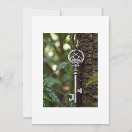 Schlüssel und Arbrea Einladung (Vorderseite)