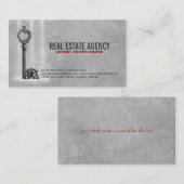 Schlüssel und Haus - wirkliche Visitenkarte (Vorne/Hinten)