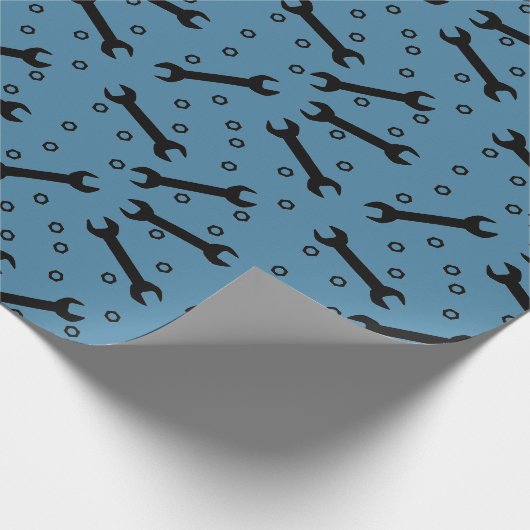 Schlüssel-und Nuss-Werkzeug-Geschenk-Packpapier Geschenkpapier (Ecke)