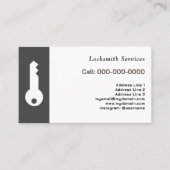 Schlüssel und Schlosserei Visitenkarte (Vorderseite)