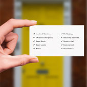 Schlüssel und Schlosserei Visitenkarte