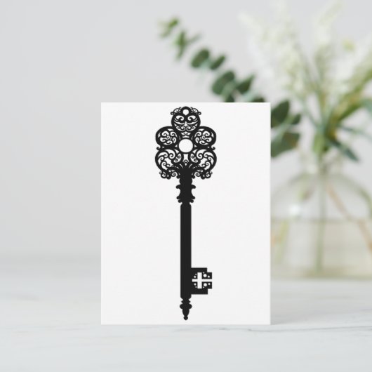 Schlüssel V Postkarte (Stehend Vorderseite)