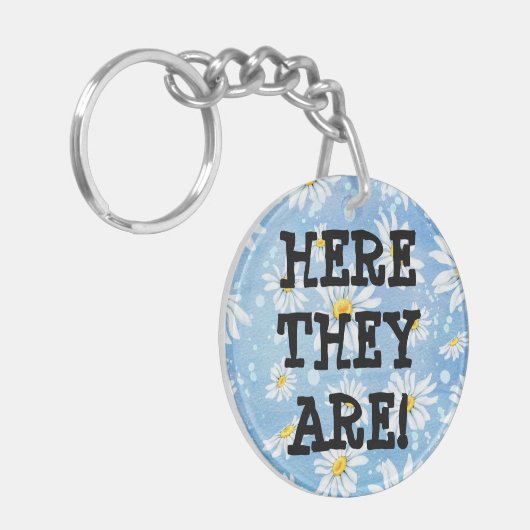 Schlüssel verloren? Hier sind sie! Hübsch Funny Sc Schlüsselanhänger (Vorderseite links)