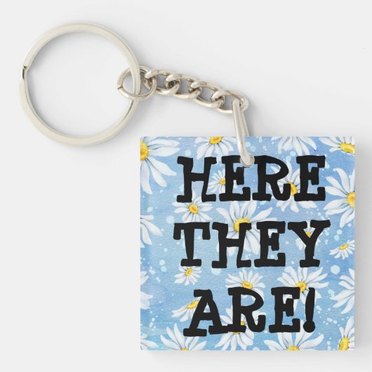 Schlüssel verloren? Hier sind sie! Hübsch Funny Schlüsselanhänger (Vorderseite)