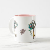 Schlüssel zu den Reichen Zweifarbige Tasse (Vorderseite Links)