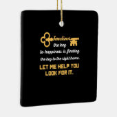 Schlüssel zu Ihrem neuen Haus Keramikornament (Rechts)