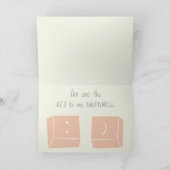 SCHLÜSSEL zu meinem Glück Karte (Innenseite)